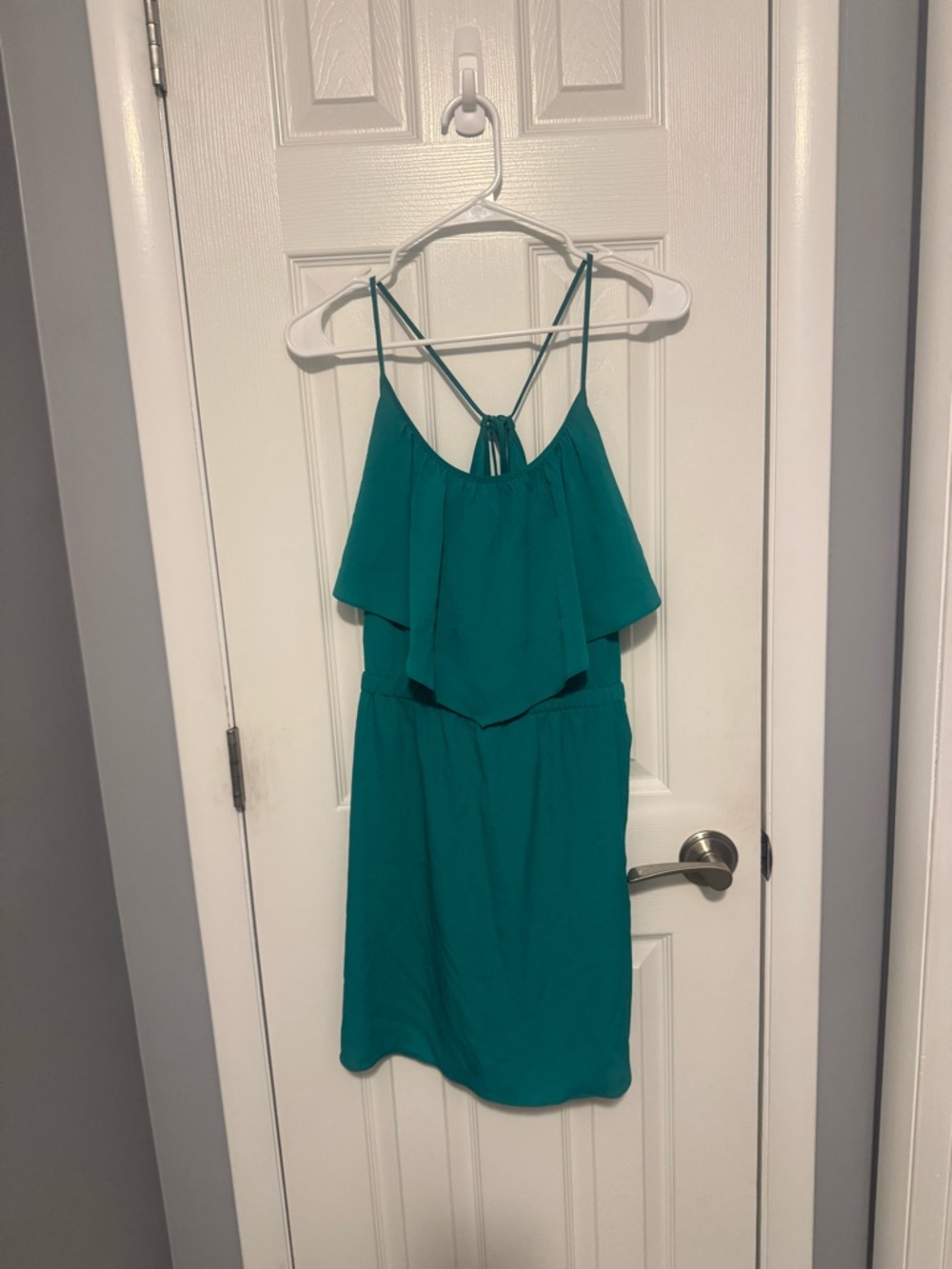 American Eagle Outfitters Teal Spaghetti Strap Dress L NWOT
